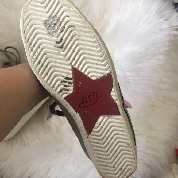 ASH Gull floral embroidered suede sneakers - Picture 7 of 13